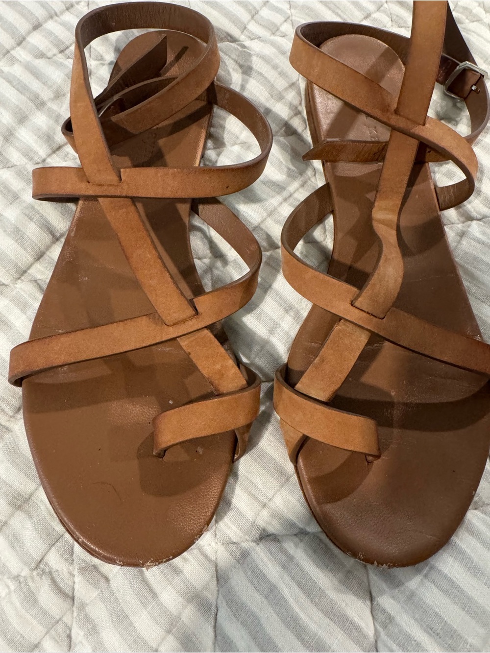 Jenni Kayne Oiled Leather Strappy Sandals - Picture 2 of 9